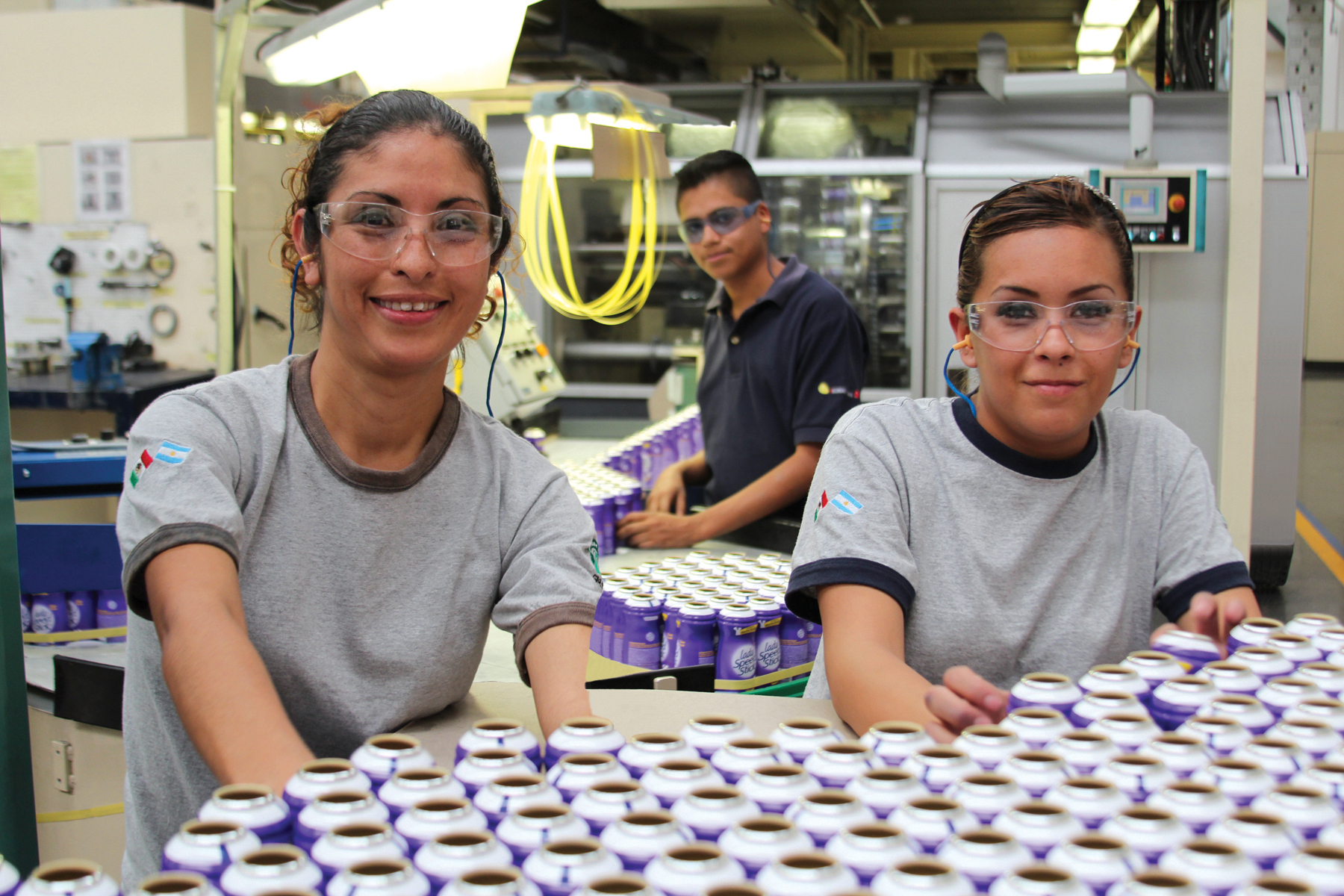 Three employees in Aerosol plant