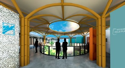 Interior design of VADELATA for the Planet Lab in Fernando de Noronha. (Credit: Ball Corporation)